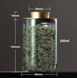 Luxury EzyHerbz Glass Storage Jar